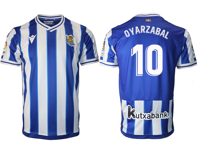 Men 2020-2021 club Real Sociedad home aaa version #10 blue Soccer Jerseys
